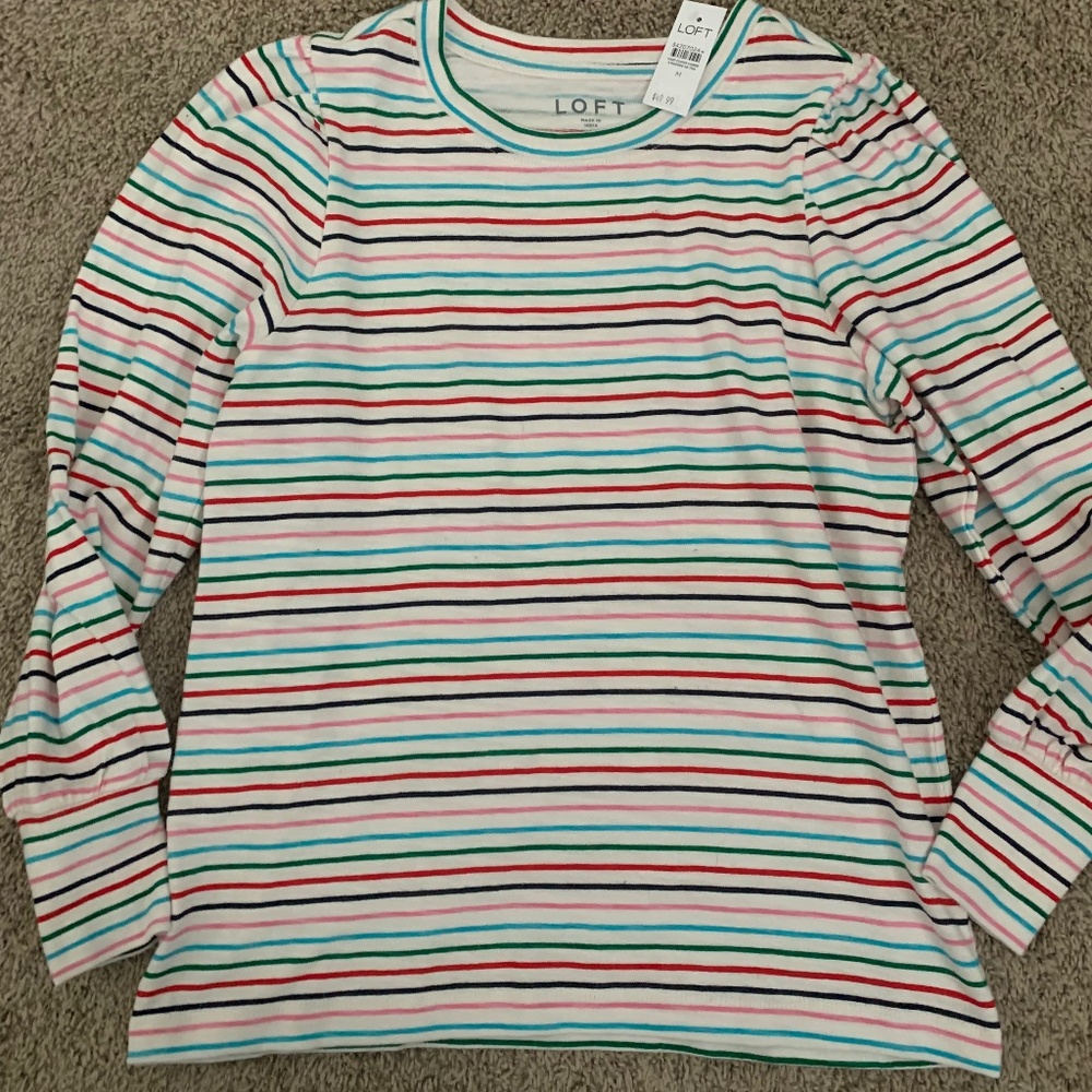 Cotton striped top